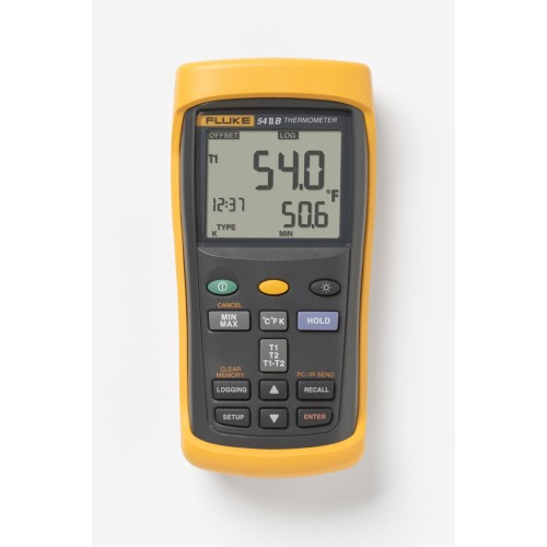 Fluke 54-2 B 60Hz Termometro a contatto, 2ch termocoppie, con datalogger Fluke 54-2 B 60Hz Termometro a contatto, 2ch termocoppie, con datalogger