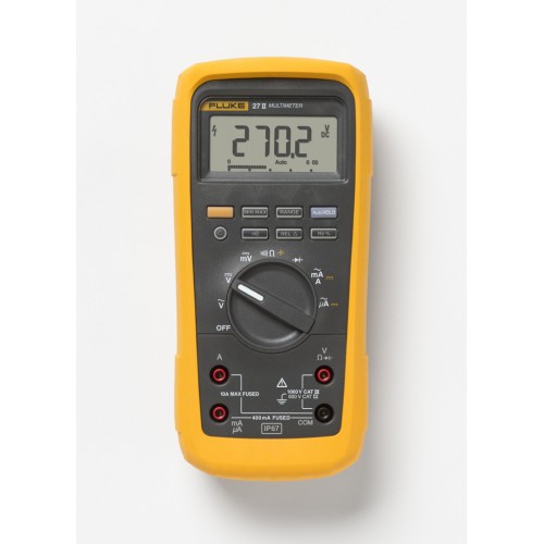 Fluke 27-II Multimetro 1000V, 10A AC/DC, 6000pt, retroilluminazione, IP67 Fluke 27-II Multimetro 1000V, 10A AC/DC, 6000pt, retroilluminazione, IP67