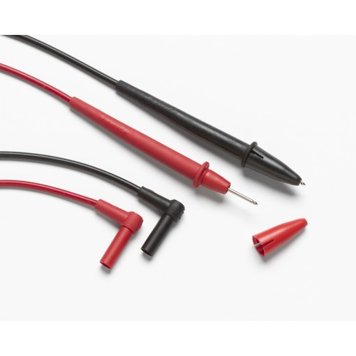 Fluke TL75 Pair of 2mm Test Leads, 90° R+N Banana