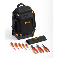 Fluke Pack30 Professional Tool Backpack + Starter Kit with Insulated Hand Tools (5 Insulated Screwdrivers & 3 Insulated Pliers)