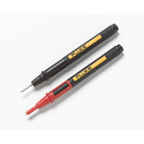 Fluke TP175E Pair of 2mm R + N test leads with retractable CAT II..IV shield and 4mm adapter, no cable