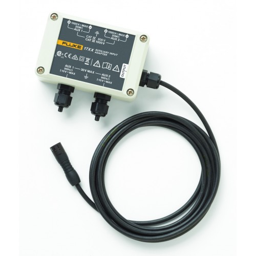 Fluke 17XX AUX Adapter 2 inputs 0..10V and 0..1000V DC for Fluke 17xx series AUX connector