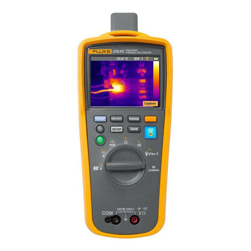 Fluke 279 FC TRMS Multimeter 1000V AC/DC with 102x77 Thermographic Sensor, iFlex and Extra Battery