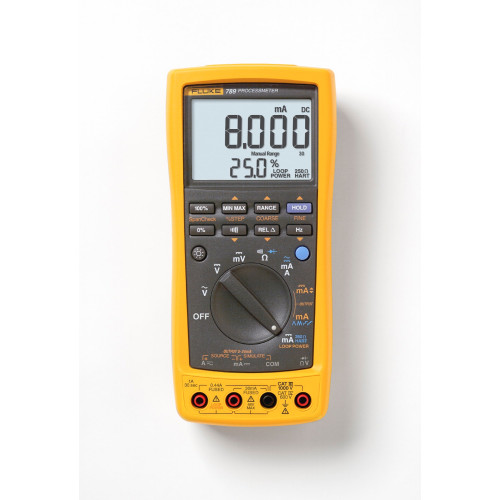 Fluke 789/E Multimeter 1000V AC/DC, 440mA, with Process Calibrator 0..20mA, 24V, HART Fluke 789/E Multimeter 1000V AC/DC, 440mA, with Process Calibrator 0..20mA, 24V, HART