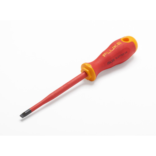 Fluke ISLS8 Screwdriver 125mm with 6mm Slotted Blade 1000V AC, 1500V DC