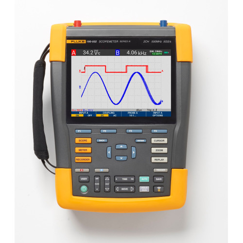 Fluke 190-502-III ScopeMeter Portable Oscilloscope, 2 Channels, 500MHz Fluke 190-502-III ScopeMeter Portable Oscilloscope, 2 Channels, 500MHz
