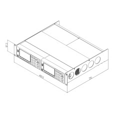 GW Instek GRA-454 Kit di montaggio a rack, 19
