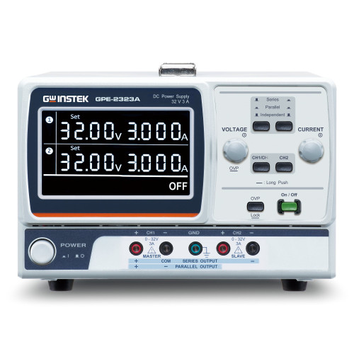 GW Instek GPE-2323A Linear DC Power Supply, 2 channels, 32V, 3A, 192W