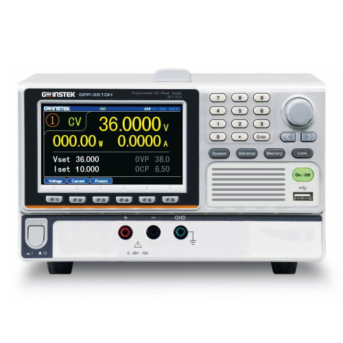 GW Instek GPP-3610H (36V/10A) Single-Channel Programmable DC Power Supply with GPIB and LAN Interfaces