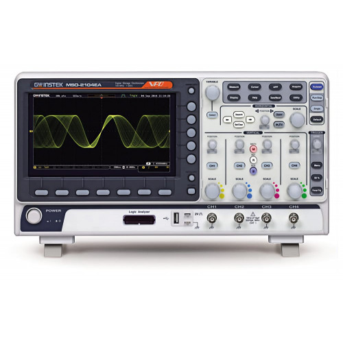 GW Instek MSO-2204E, 200MHz, 4+16 canali, Oscilloscopio a segnali misti GW Instek MSO-2204E, 200MHz, 4+16 canali, Oscilloscopio a segnali misti