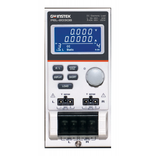 GW Instek PEL-2030B DC Electronic Load Module, Dual Channel 80V/5A/30W and 80V/40A/250W GW Instek PEL-2030B DC Electronic Load Module, Dual Channel 80V/5A/30W and 80V/40A/250W