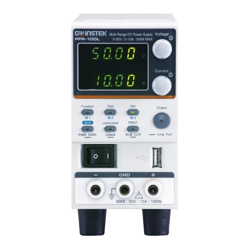 GW Instek PFR-100LGP (max 50V/10A) Fanless Multi-Range DC Power Supply with LAN and GPIB