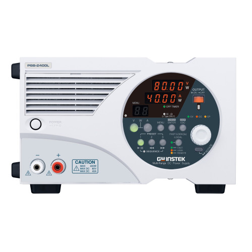 GW Instek PSB-2400L, 80V, 40A, 400W Multi-Range Programmable Switching DC Power Supply GW Instek PSB-2400L, 80V, 40A, 400W Multi-Range Programmable Switching DC Power Supply