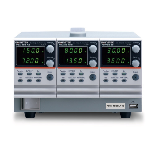 GW Instek PSW-1080H666, 3x250V/4.5A, 1080W, 3-Channel DC Power Supply