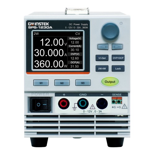 GW Instek SPS-1230A Alimentatore DC Switching a Singolo Canale (12 V / 30 A) GW Instek SPS-1230A Alimentatore DC Switching a Singolo Canale (12 V / 30 A)