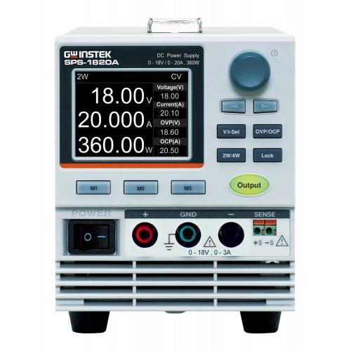 GW Instek SPS-1820A Alimentatore DC Switching a Singolo Canale (18 V / 20 A)