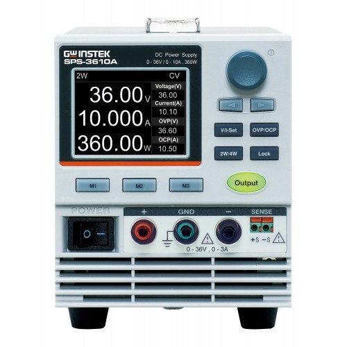 GW Instek SPS-3610A Alimentatore DC Switching a Singolo Canale (36 V / 10 A) GW Instek SPS-3610A Alimentatore DC Switching a Singolo Canale (36 V / 10 A)