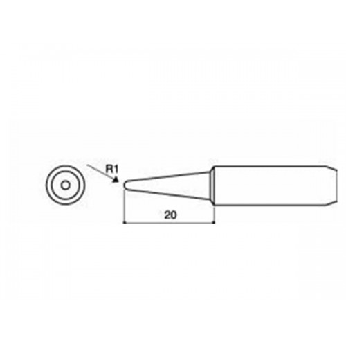 HAKKO 900L-T-2B Soldering Tip Shape-2B For 900L. 934. 908. 914. 952. 959 HAKKO 900L-T-2B Soldering Tip Shape-2B For 900L. 934. 908. 914. 952. 959