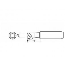 HAKKO 900L-T-5CF Soldering Tip Shape-5C Tinned Surface Only For 900L. 934. 908. 914. 952. 959