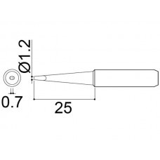 HAKKO 900M-T-1.2LD Soldering Tip Shape-1.2Ld For 900M. 933. 376. 907. 913. 951