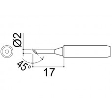 HAKKO 900M-T-2C Soldering Tip Shape-2C For 900M. 933. 376. 907. 913. 951 958
