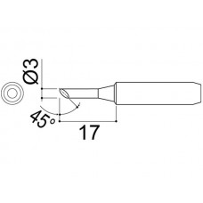 HAKKO 900M-T-3C Soldering Tip Shape-3C For 900M. 933. 376. 907. 913. 951 958