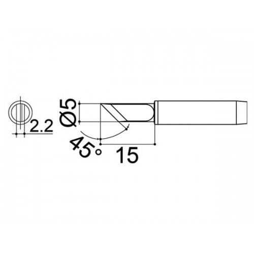 HAKKO 900M-T-KZ Soldering Tip Shape-K(Z) For 900M .933. 376. 907. 913. 951. 958 HAKKO 900M-T-KZ Soldering Tip Shape-K(Z) For 900M .933. 376. 907. 913. 951. 958