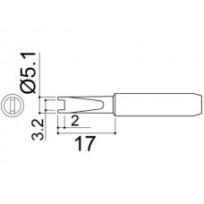 HAKKO 900M-T-R Soldering Tip Shape-R For 900M. 933. 935M. 376. 907. 913