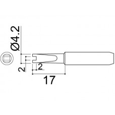 HAKKO 900M-T-RT Soldering Tip Shape-Rt For 900M. 933. 935M. 376. 907. 913