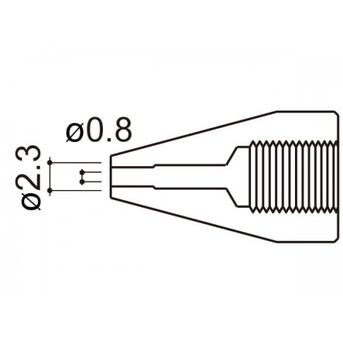 HAKKO A1498 Nozzle/0.8Mm For 815. 816 HAKKO A1498 Nozzle/0.8Mm For 815. 816