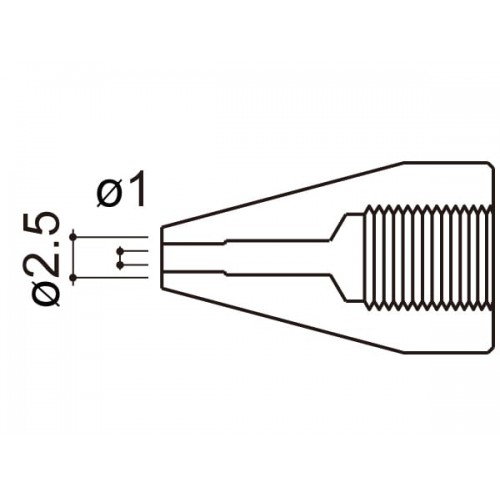 HAKKO A1500 Nozzle/1.0Mm For 815. 816 HAKKO A1500 Nozzle/1.0Mm For 815. 816