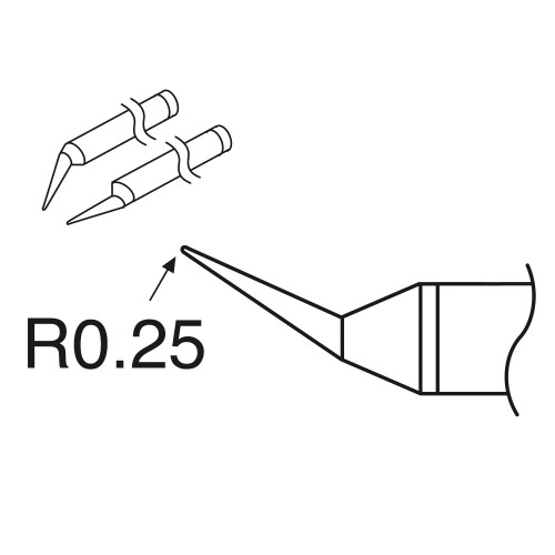 HAKKO A1389 - Hot Tweezer Tip for FX-8804/950 - 0.5I - 2/Pack