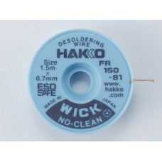 HAKKO FR150-81 Desoldering Wire No Clean 0,7mm x 1,5m (clearance)