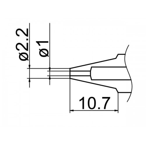 HAKKO N1-10 Nozzle/1.0Mm For FM-2024 HAKKO N1-10 Nozzle/1.0Mm For FM-2024