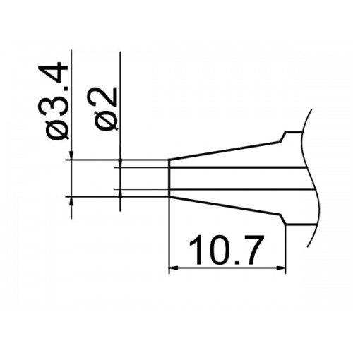 HAKKO N1-20 Nozzle/2.0Mm For FM-2024 HAKKO N1-20 Nozzle/2.0Mm For FM-2024