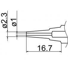 HAKKO N1-L10 Long Nozzle/1.0Mm For FM-2024