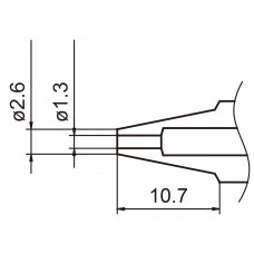 HAKKO N3-13 - N3 Series Desoldering Nozzle - 1.3 mm