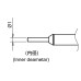 HAKKO NA01-C10 Straight Nozzle Ø1.0 mm for FR-850 HAKKO NA01-C10 Straight Nozzle Ø1.0 mm for FR-850