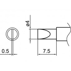 HAKKO T11-D4 Soldering Tip Shape-4D For FX-901