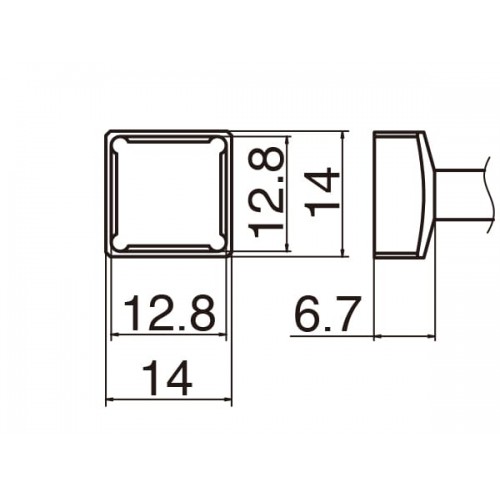 HAKKO T12-1203 Soldering Tip Quad 12.8X12.8 For FM-2025. FM-2027. FM-2028. FX-9501 HAKKO T12-1203 Soldering Tip Quad 12.8X12.8 For FM-2025. FM-2027. FM-2028. FX-9501