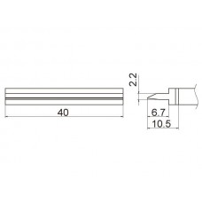 HAKKO T12-1406 Soldering Tip Shape-Spatula 40 For FM-2025. FM-2027. FM-2028. FX-9501