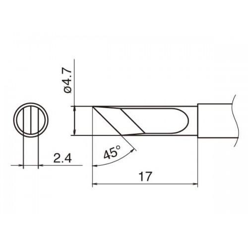 HAKKO T12-KF Soldering Tip Shape-Kf For FM-2025. FM-2027. FM-2028. FX-9501 HAKKO T12-KF Soldering Tip Shape-Kf For FM-2025. FM-2027. FM-2028. FX-9501