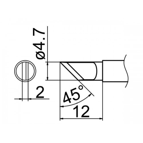 HAKKO T12-KRZ Soldering Tip Shape-Kr(Z) For FM-2025. FM-2027. FM-2028. FX-9501 HAKKO T12-KRZ Soldering Tip Shape-Kr(Z) For FM-2025. FM-2027. FM-2028. FX-9501