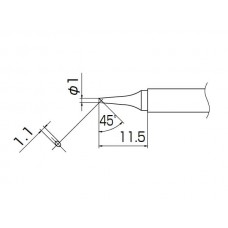 HAKKO T13-BC1 Soldering Tip Shape-1Bc For FM-2026