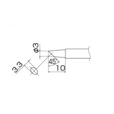 HAKKO T13-BC3 Soldering Tip Shape-3Bc For FM-2026