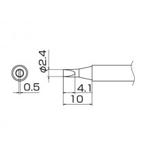 HAKKO T13-D24 Soldering Tip Shape-2.4D For FM-2026