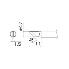 HAKKO T13-KR Soldering Tip Shape-Kr For FM-2026