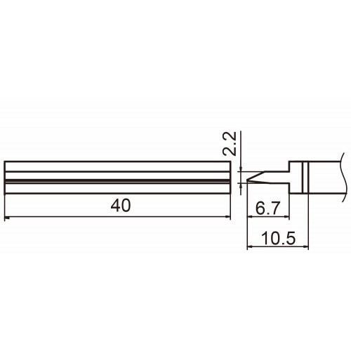 HAKKO T15-1406 Shape Spatula soldering tip for handpiece FM-2027 and FM-2028 HAKKO T15-1406 Shape Spatula soldering tip for handpiece FM-2027 and FM-2028