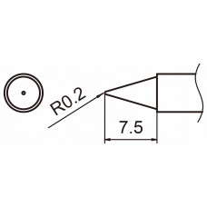 HAKKO T15-B Shape - B soldering tip for handpiece FM-2027 and FM-2028