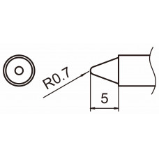 HAKKO T15-B3 Shape - 0.7B soldering tip for handpiece FM-2027 and FM-2028